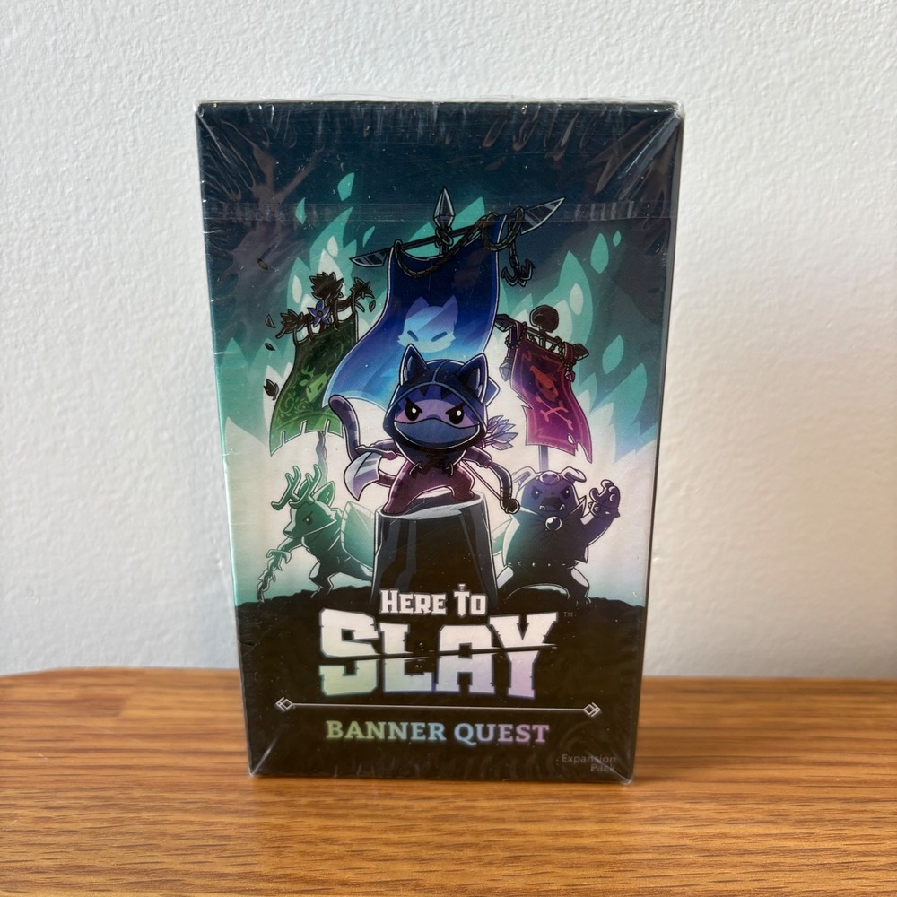 Unstable Games Here to Slay Banner‎ Quest Expansion Pack New Sealed Card Game